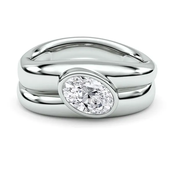 Oval Tidal Fashion Ring