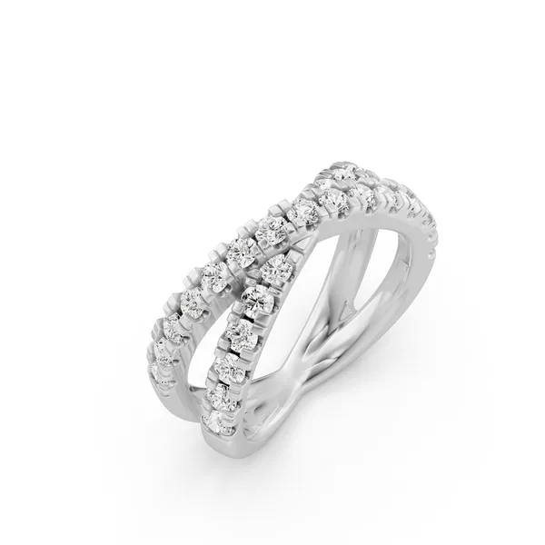 Crossover Round Fashion Rings